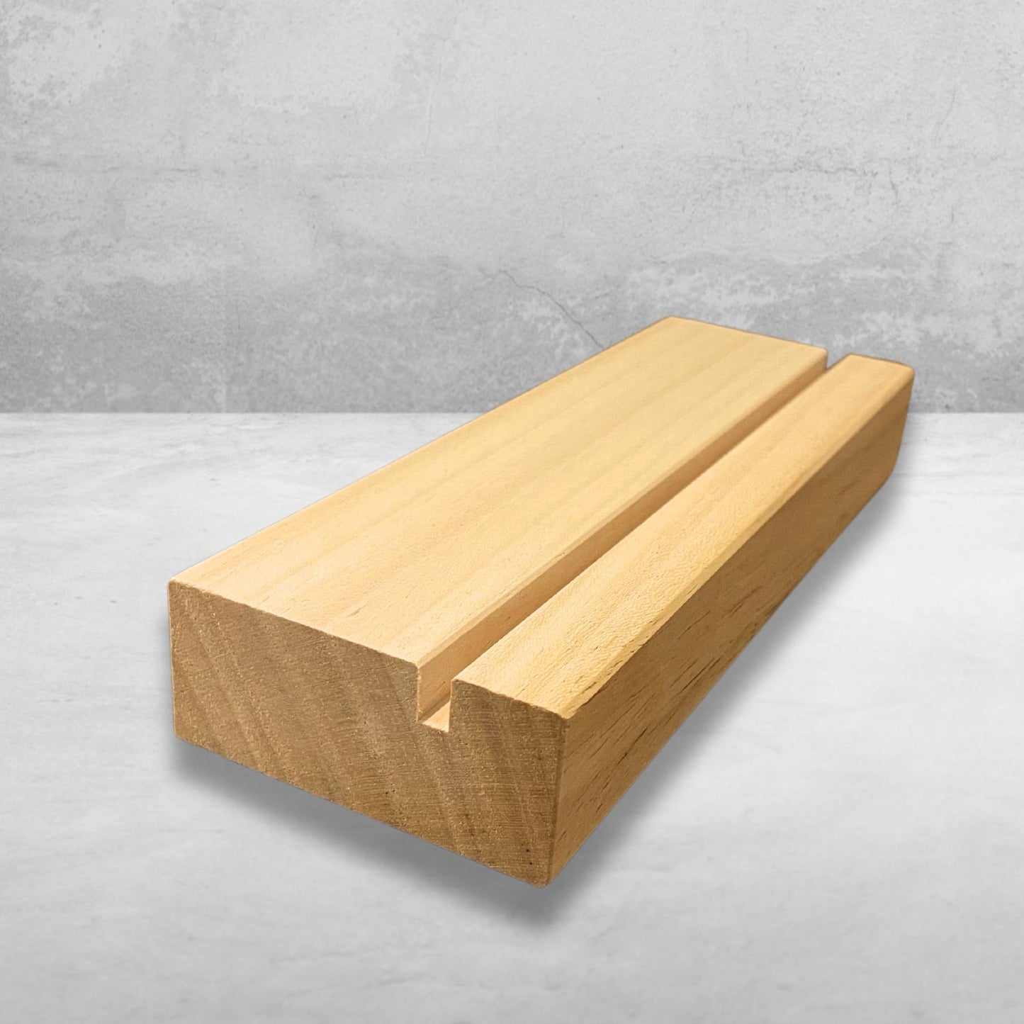 Base en bois pour verre acrylique