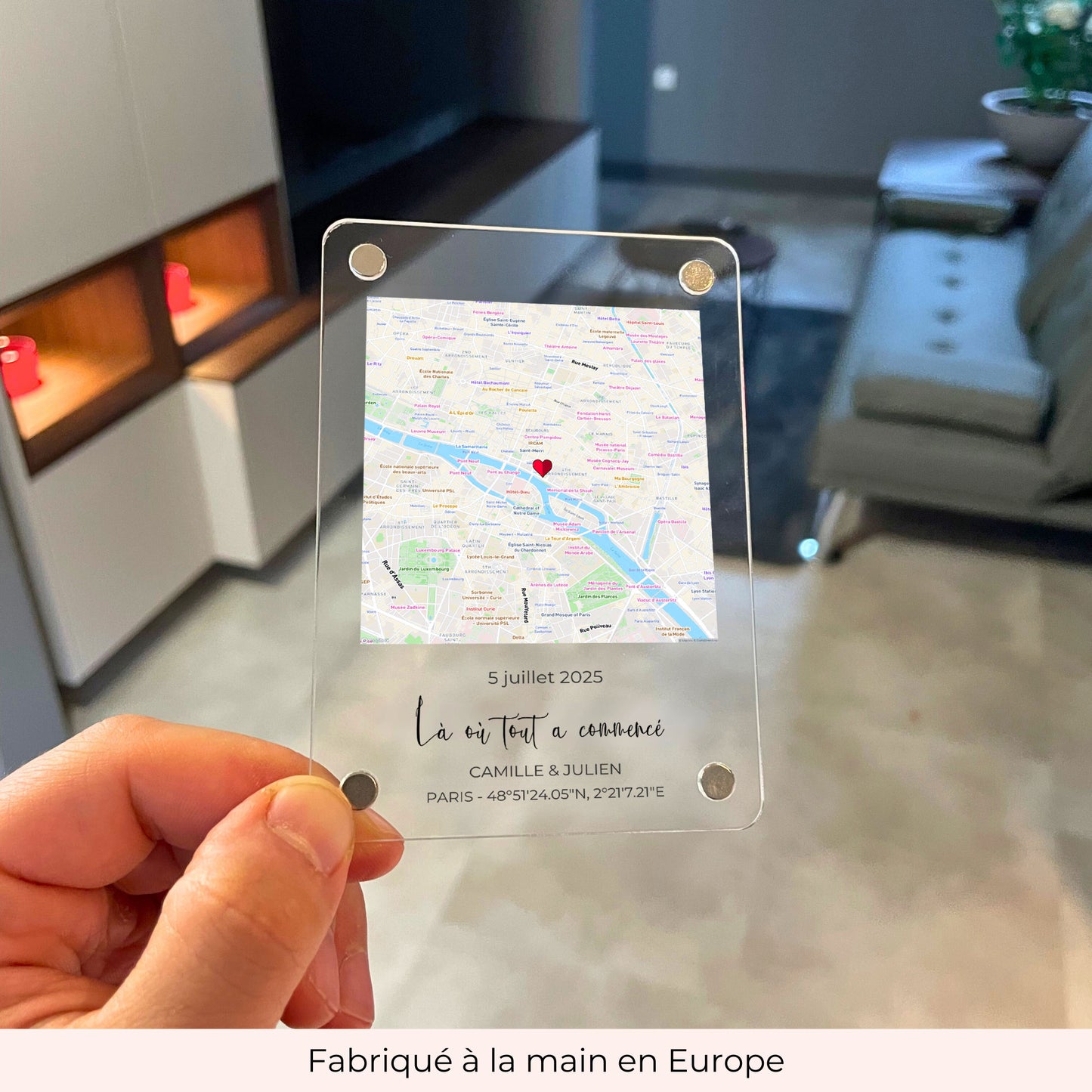 Notre Moment – Magnet Acrylique Personnalisé