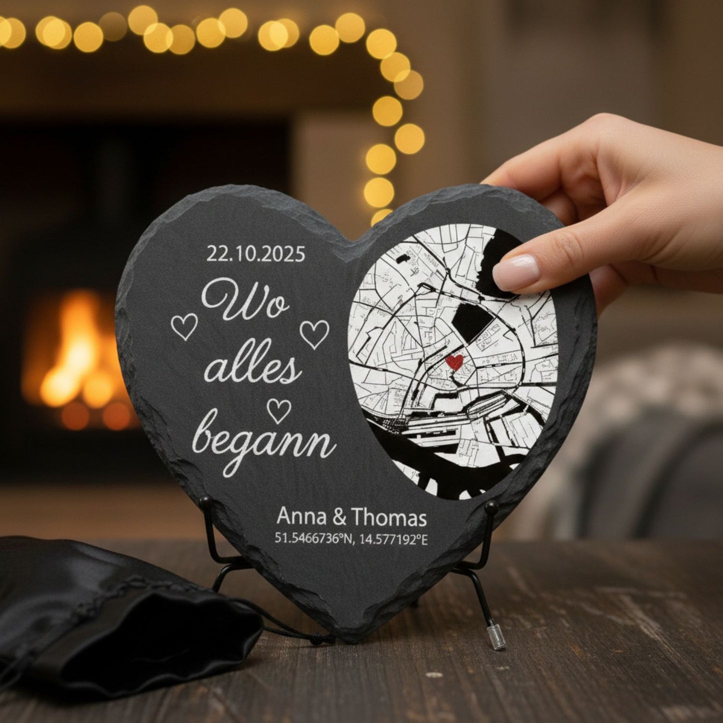 „Unser Ereignis" – Premium Schieferherz