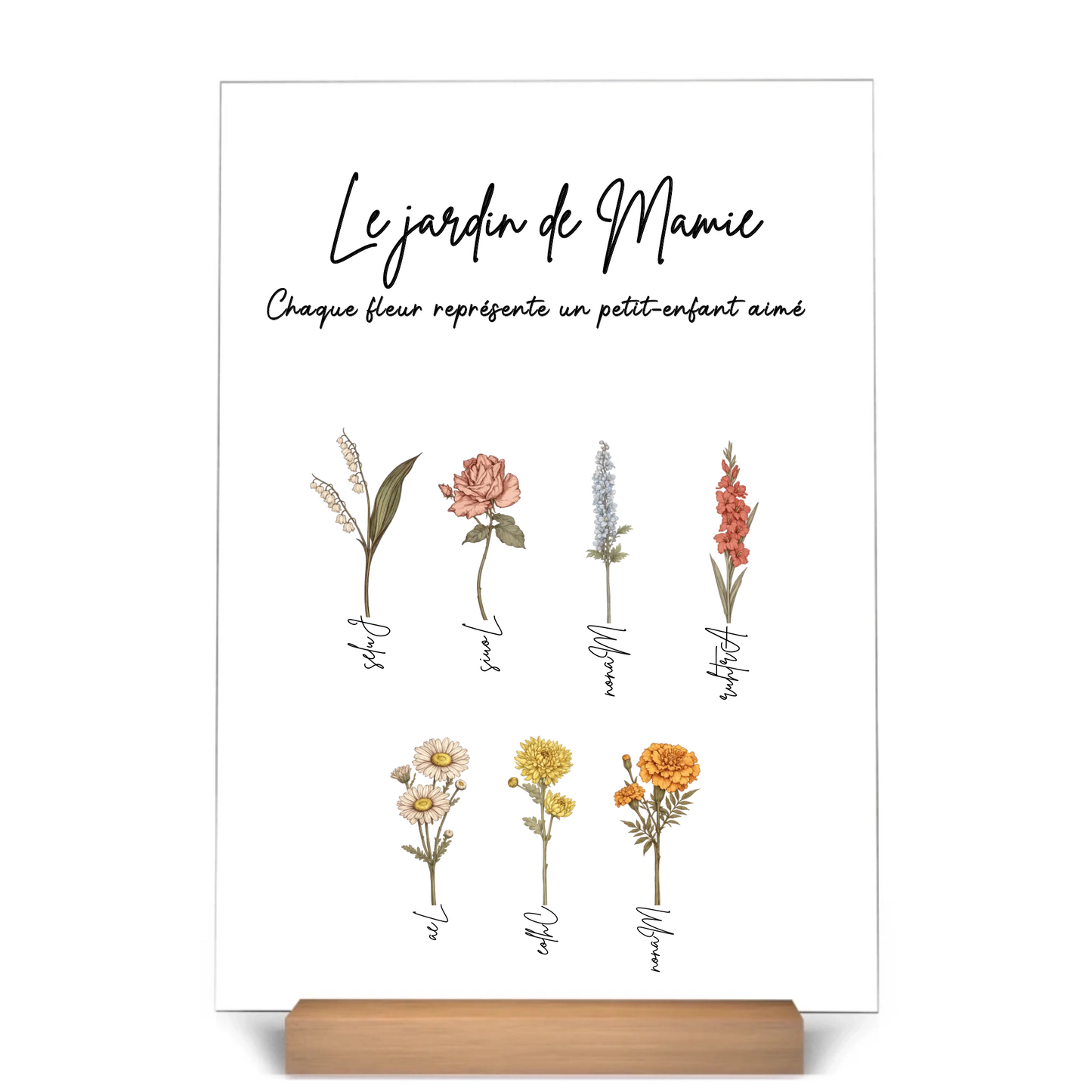 Le Jardin Fleuri de Mamie – Personnalisé