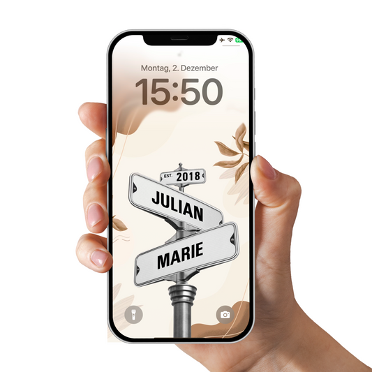 Passender Sperrbildschirm Handy - Straßenschild