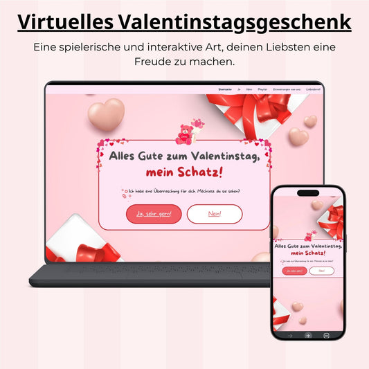 Liebespage - Personalisierte Liebeswebseite