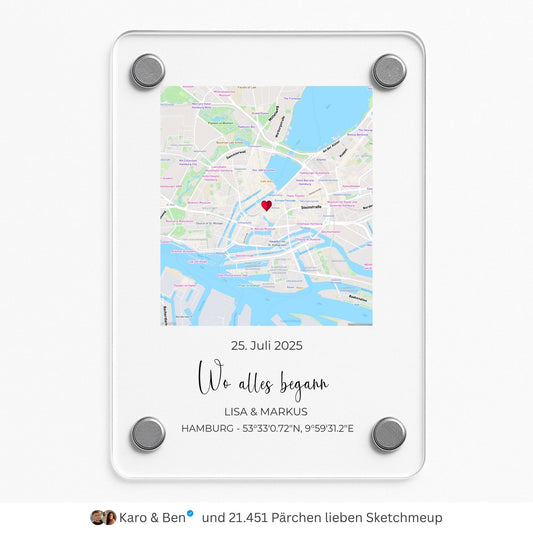 "Unser Ereignis" - Acryl Magnet