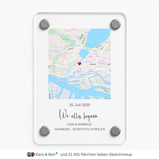 "Unser Ereignis" - Acryl Magnet