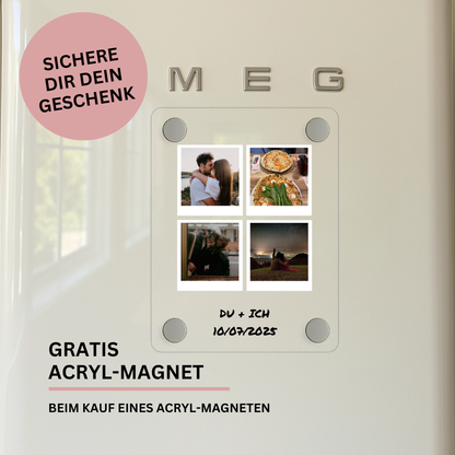 Personalisiertes Acryl-Magnet "Wo alles begann"