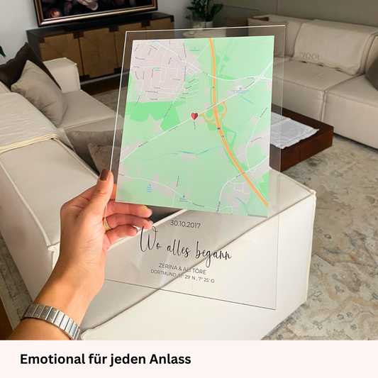 "Unser Ereignis" - Personalisierte Acryltafel