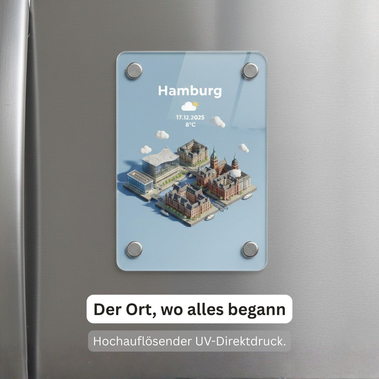 "Travel Love 3D Cartoon" - Acryl Magnet