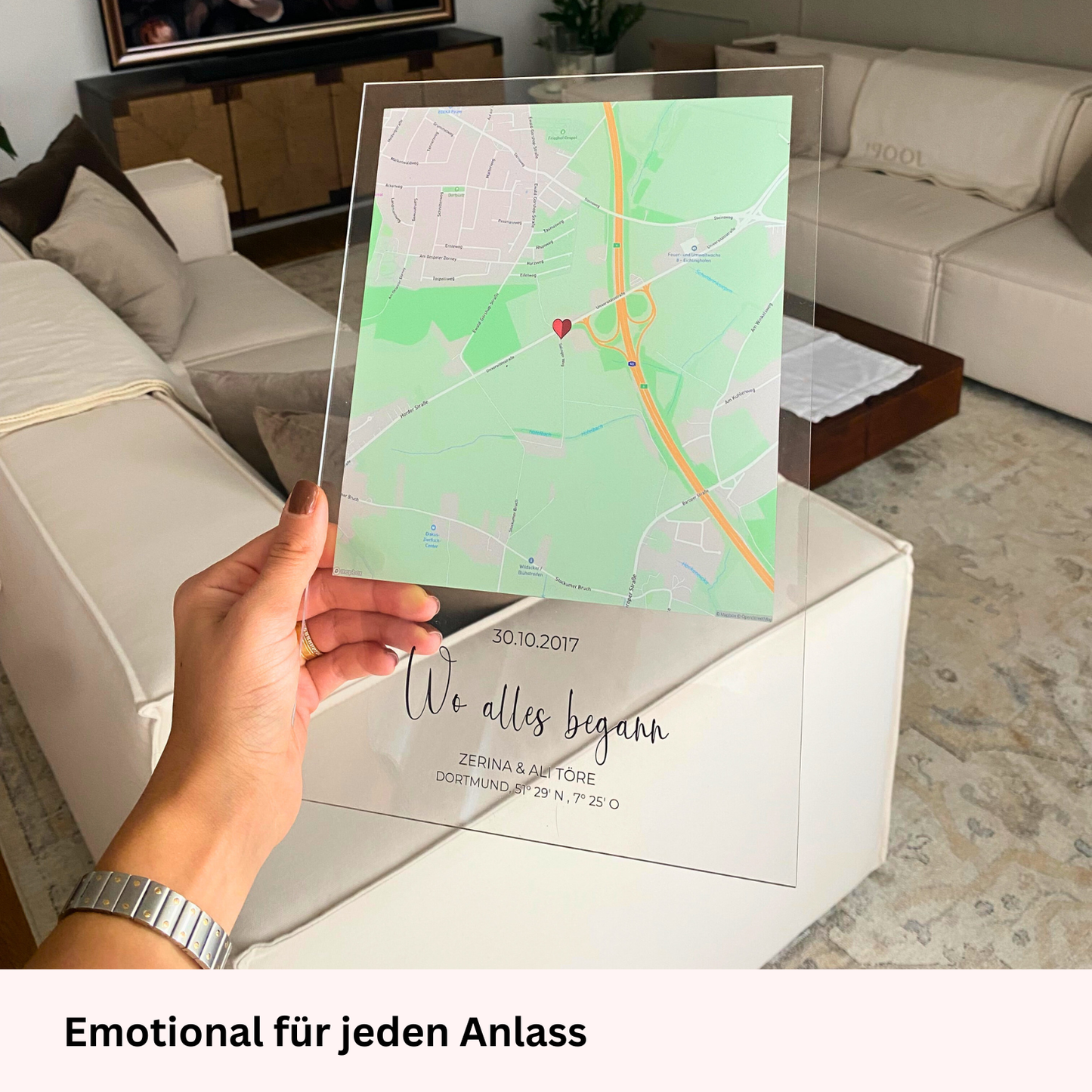 "Notre événement" - Tableau Acrylique Personnalisé