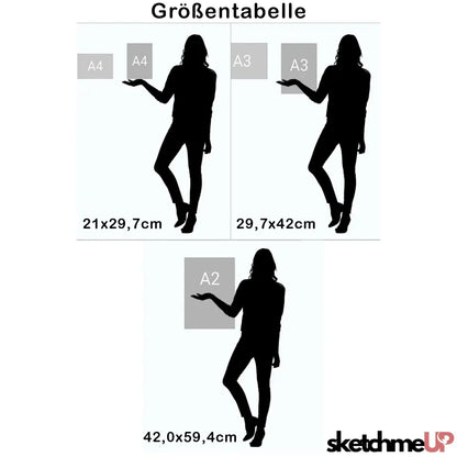 Just Married - Affiche personnalisée comme cadeau monétaire