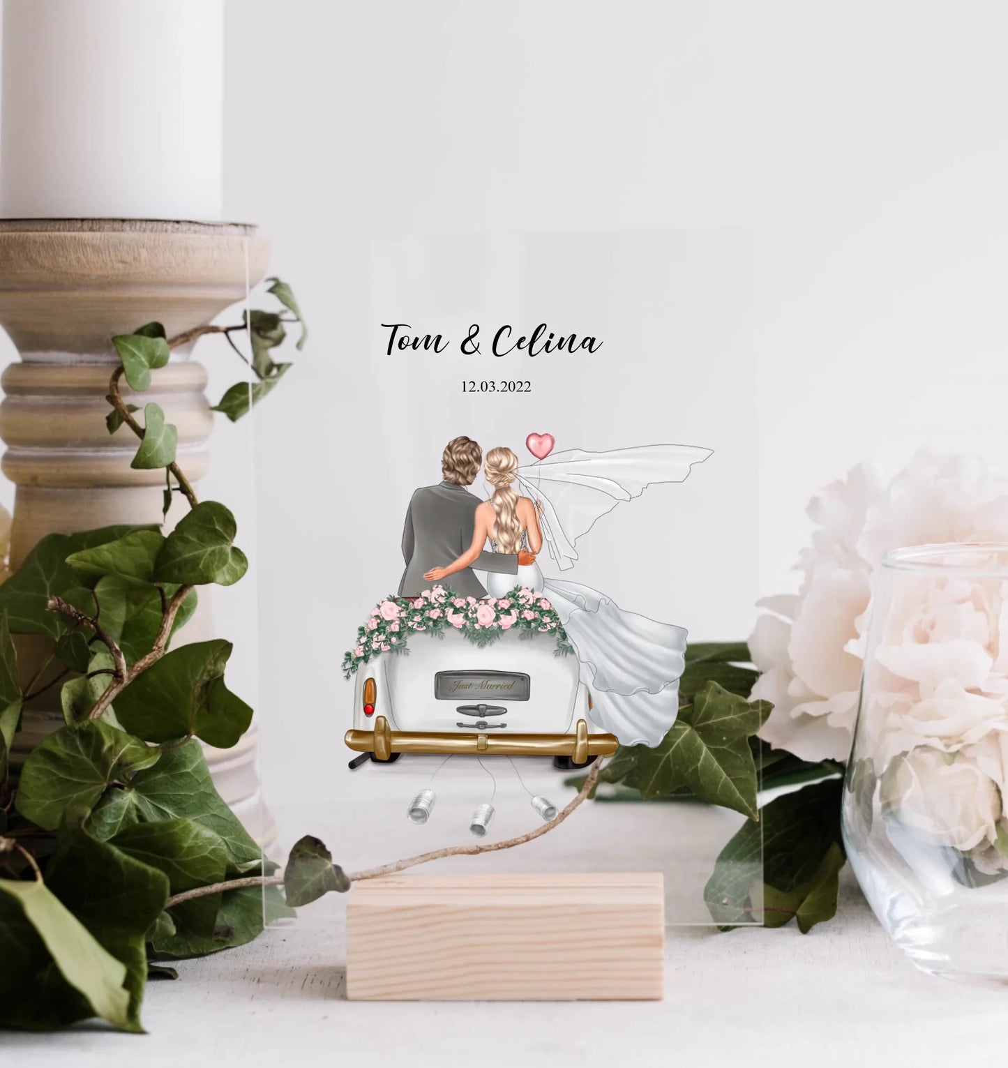 Nouveau livre - Tableau acrylique personnalisé comme cadeau monétaire