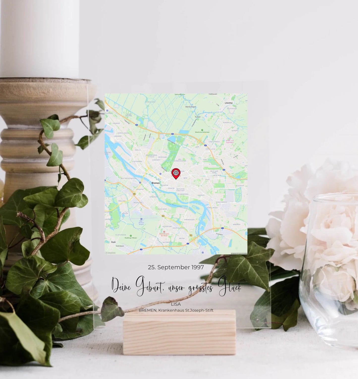 "Votre Naissance" - Tableau Acrylique Personnalisé