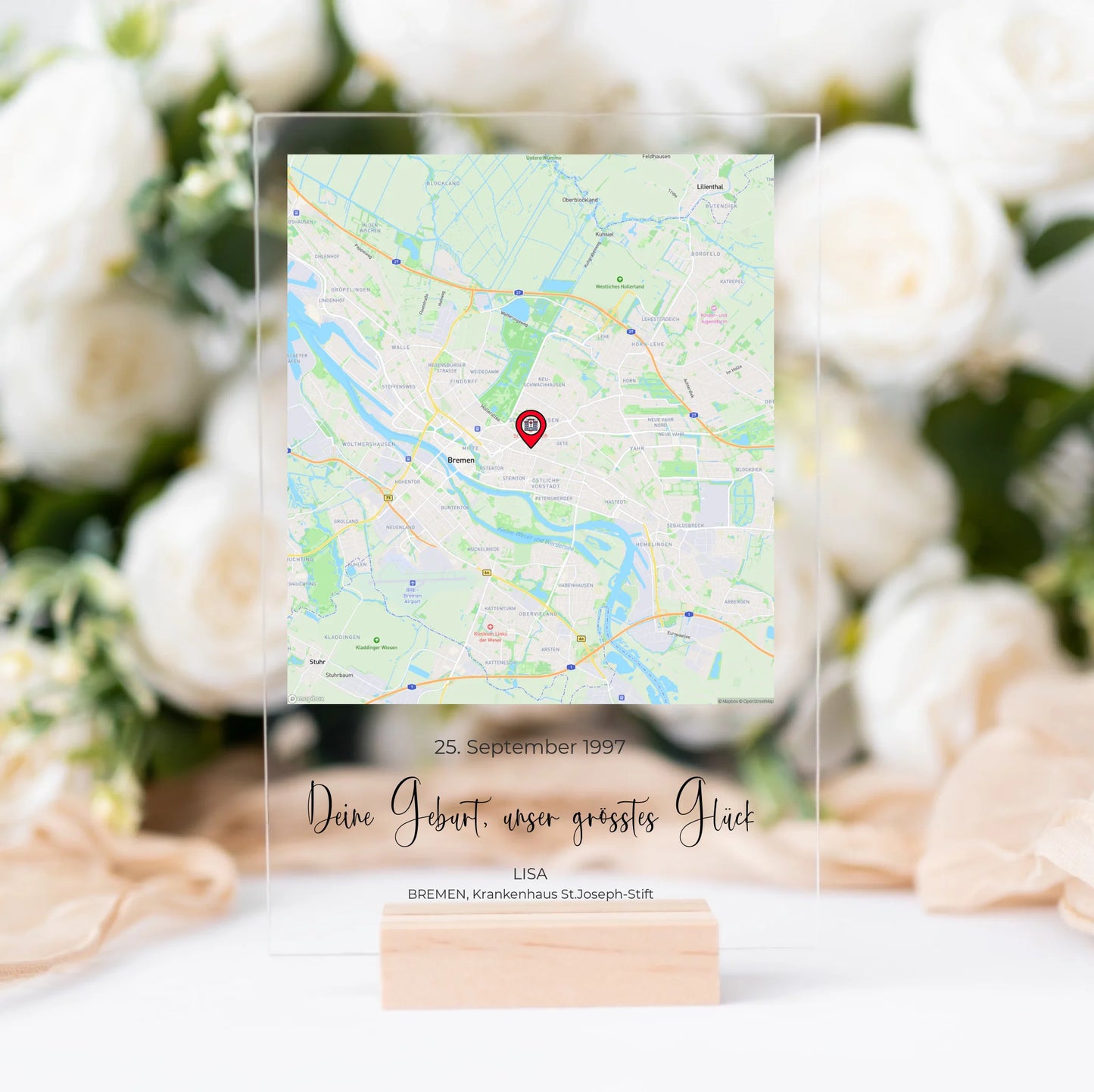 "Votre Naissance" - Tableau Acrylique Personnalisé