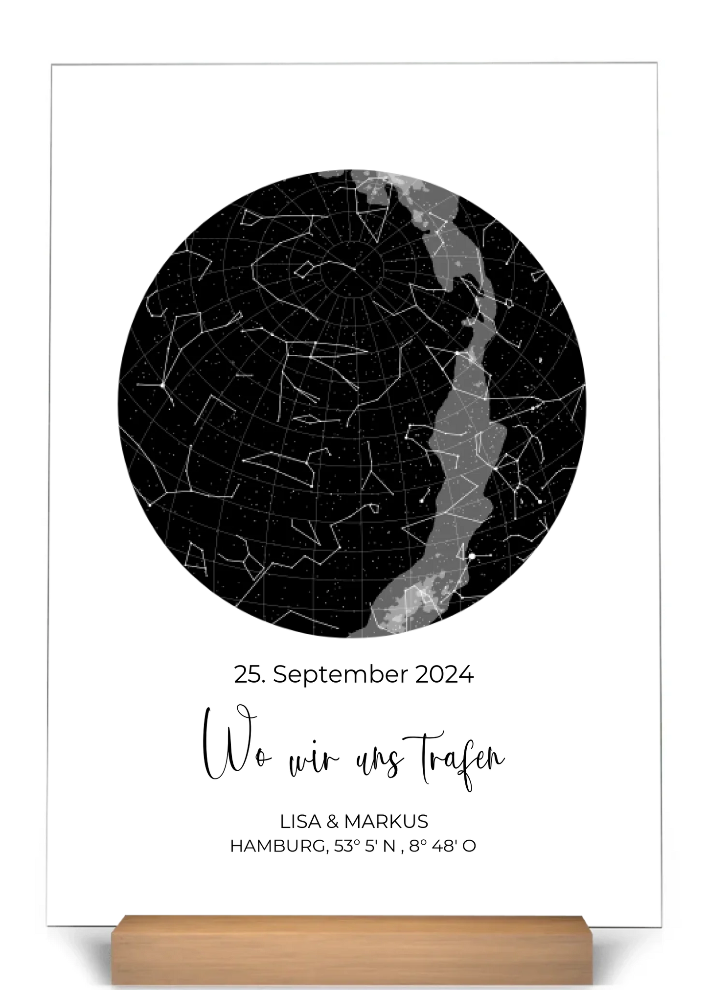 "Ciel étoilé" - Tableau acrylique personnalisé