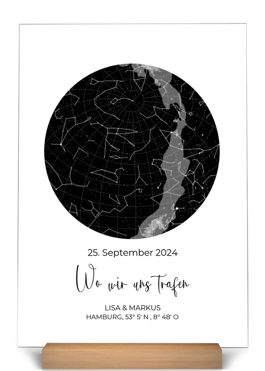 "Ciel étoilé" - Tableau acrylique personnalisé