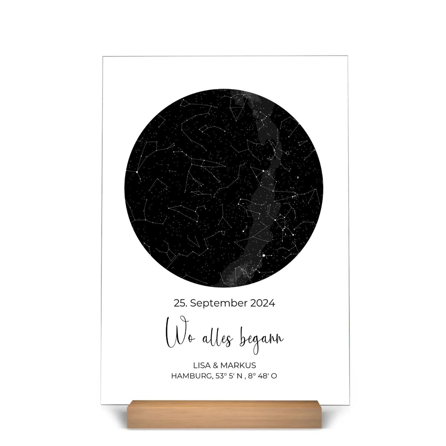 "Ciel étoilé" - Tableau acrylique personnalisé