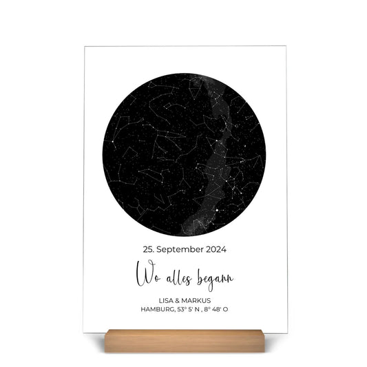 "Ciel étoilé" - Tableau acrylique personnalisé