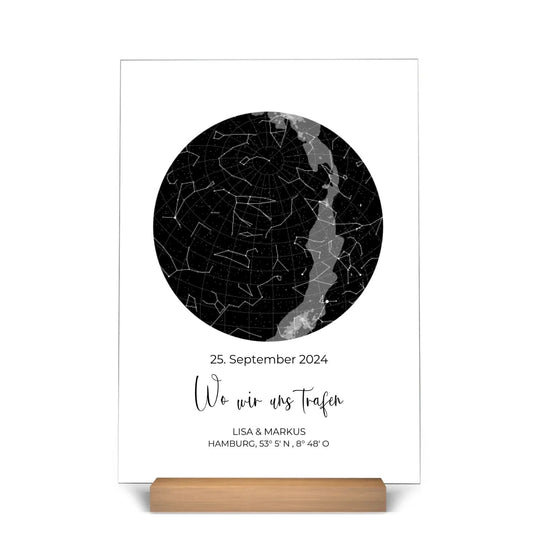 "Ciel étoilé" - Tableau acrylique personnalisé