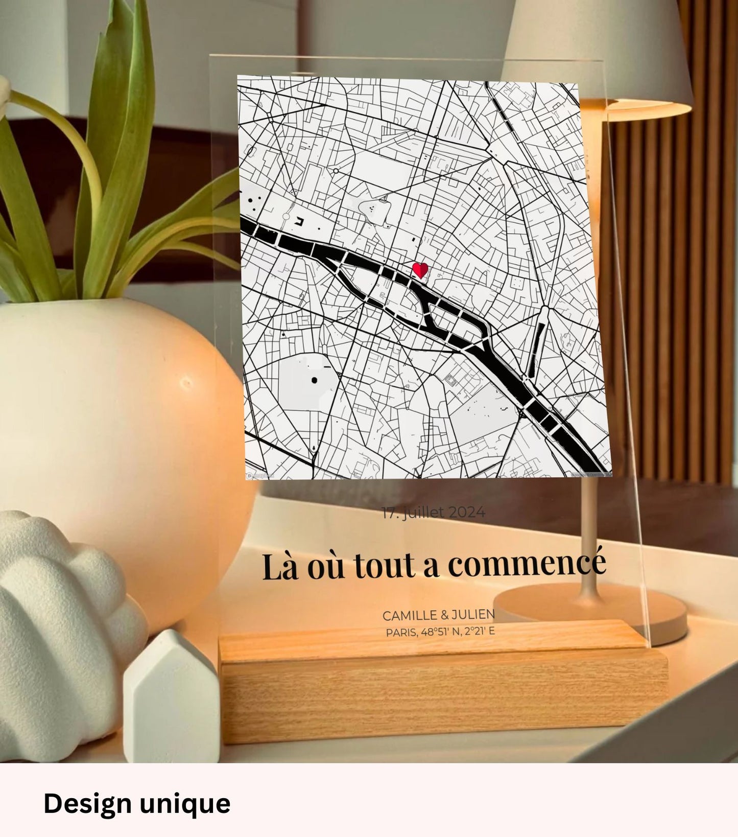 «Notre évènement – Plaque en acrylique personnalisée»