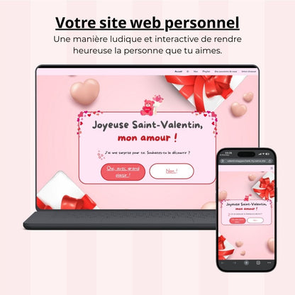 Page d’amour – site web d’amour personnalisé