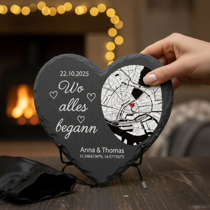 „Unser Ereignis" – Premium Schieferherz