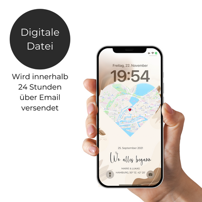 Téléphone portable à écran de verrouillage assorti - Notre événement