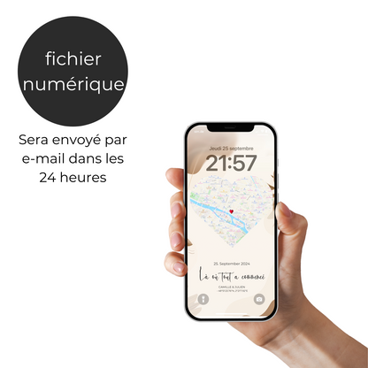 Écran de verrouillage mobile approprié - Notre événement