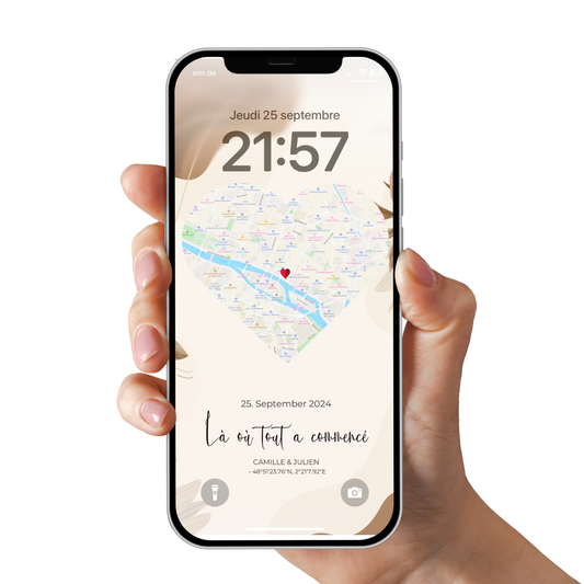 Écran de verrouillage mobile approprié - Notre événement